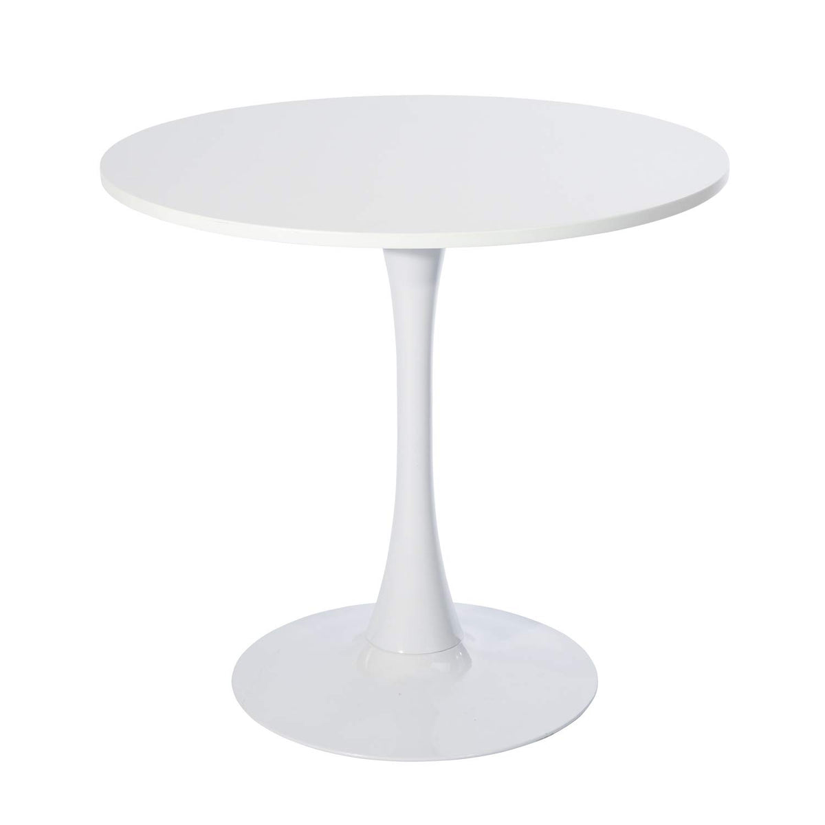 COKOS Mesa Redonda Diseño Minimalista Elegante Blanco