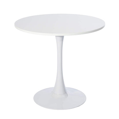COKOS Mesa Redonda Diseño Minimalista Elegante Blanco