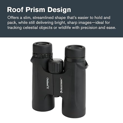 Celestron – Outland X 8x42 – Waterproof & Fogproof – for Adults – Multi-Coated Optics and BaK-4 Prisms – Protective Rubber Armoring