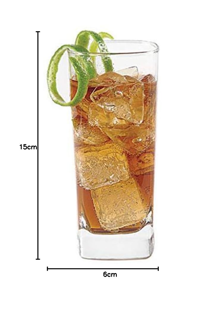Cristar 0397AL Juego de 6 Vasos de Vidrio, modelo 0397AL,