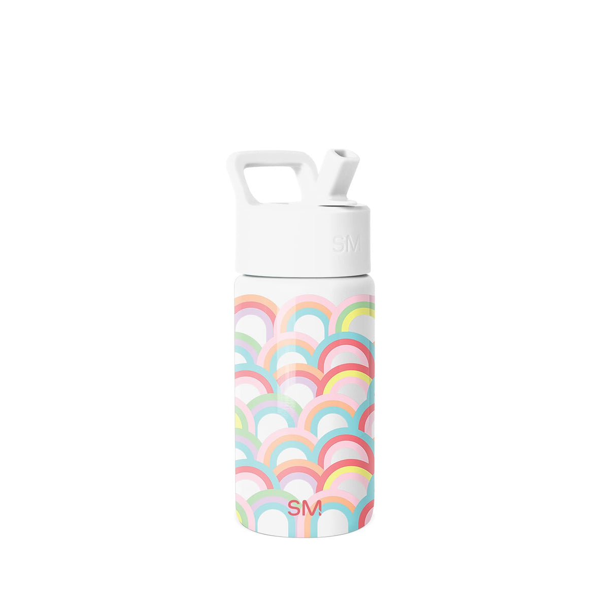 Simple Modern Summit Botella de Agua para Niños con Popote, 530 ml, Confetti - 415ml - -Rainbow Spark