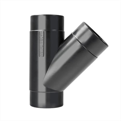 POWERTEC 70179 - Accesorio en Y de 2-1/2 pulgadas para manguera de recogida de polvo de 2 1/2 pulgadas, accesorios de conector de manguera de recogida de polvo para sistema de recogida de polvo, 1