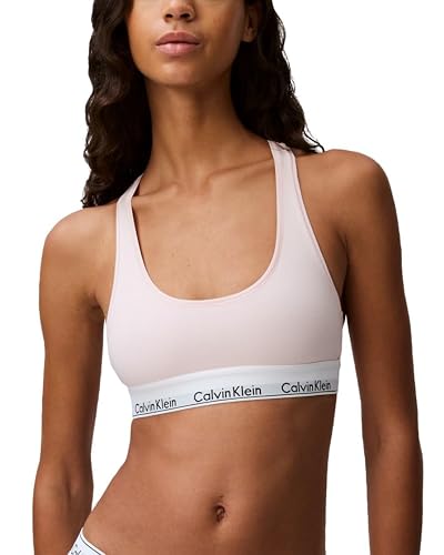 Calvin Klein Bralette Moderno de algodón sin Forro. Sujetador para Mujer