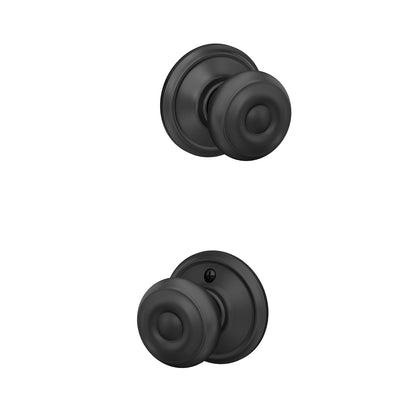 Schlage Perilla para Puerta Interior Varios Acabados - Negro mate - Estándar - Pasaje
