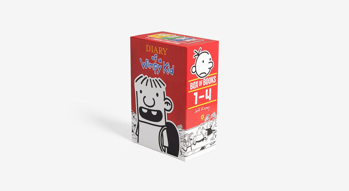 Diary of a Wimpy Kid Box of Books 1-4 Hardcover Gift Set: Diary of a Wimpy Kid, Rodrick Rules, the Last Straw, Dog Days