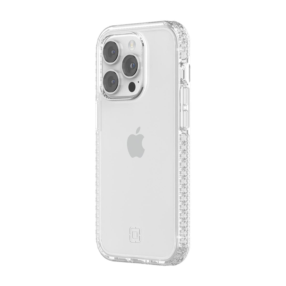 Incipio Grip Funda Compatible con iPhone 14 Pro, Protección Caídas 4.2m, Bisel Elevado, Protección Antimicrobiana - Transparente