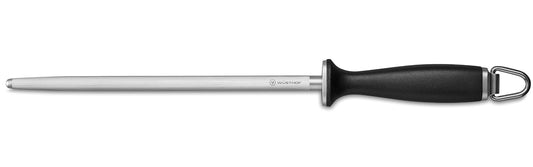WÜSTHOF Chaira de Acero para Afilar Cuchillos de Cocina Profesionales, Afilador de Cuchillos Manual y Asentador de Filo, 10" (25.4 cm)
