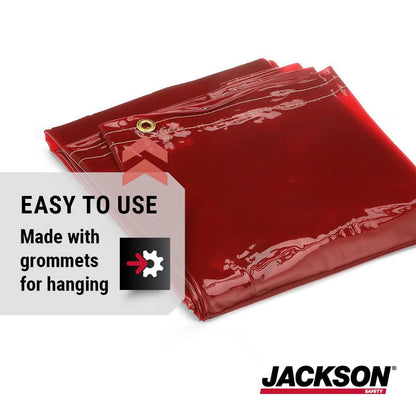 Jackson - Cortina de Soldadura de Seguridad, Transparente, Varios Colores y Tamaños 6' x 8'