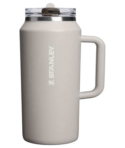 Stanley Quencher ProTour Vaso Térmico con Popote Abatible, Acero Inoxidable - 64 Ounces - Ceniza
