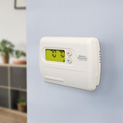 Emerson 1F86-344 - Termostato no programable para sistemas de una sola etapa, color blanco