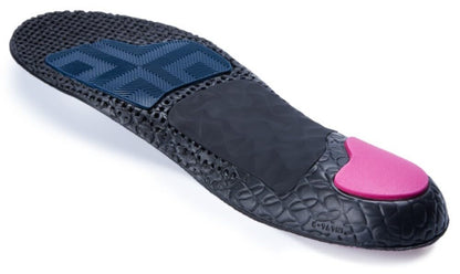Spenco Plantillas atléticas de longitud completa con control de suelo para mujeres y hombres, arco medio, mujeres 9-10 / hombres 8-9