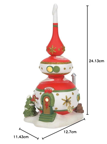 Department 56 North Pole Village Finny's - Adorno para casa iluminada, 9.5 Pulgadas, Multicolor