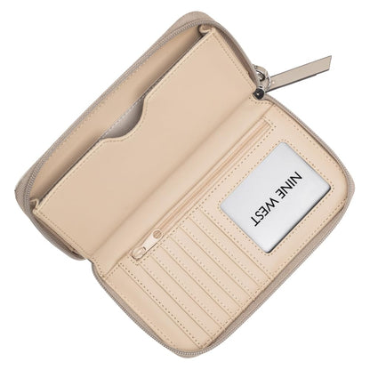 Nine West Cartera Porta celular para Mujer Beige NYP568543
