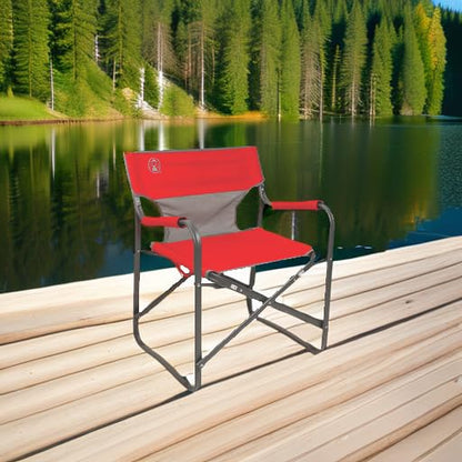 Coleman Outpost Breeze, Roja, Silla Plegable De Patio