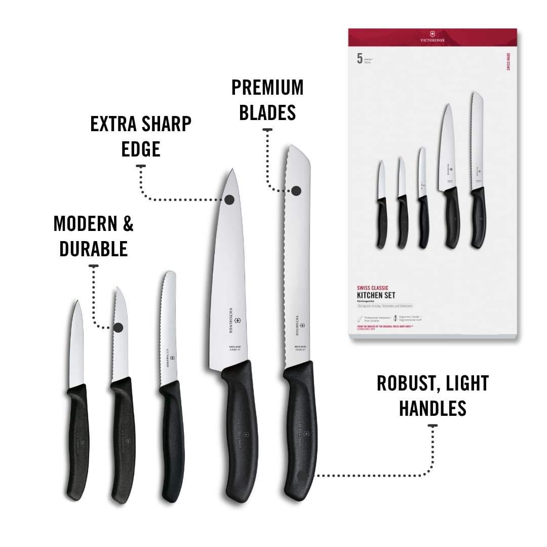 Victorinox 6.7133.5G Swiss Classic, Multiple, negro Negro unidad de disco Optico, 40 cm