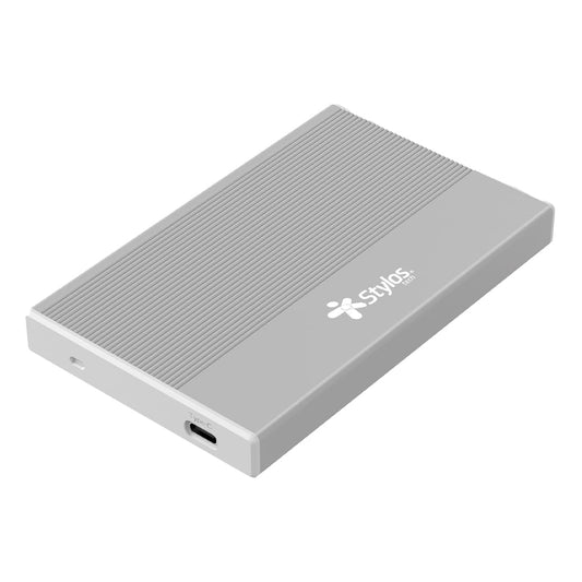 Adaptador USB Tipo C para SSD/HDD 2.5 Plata Stylos Tech