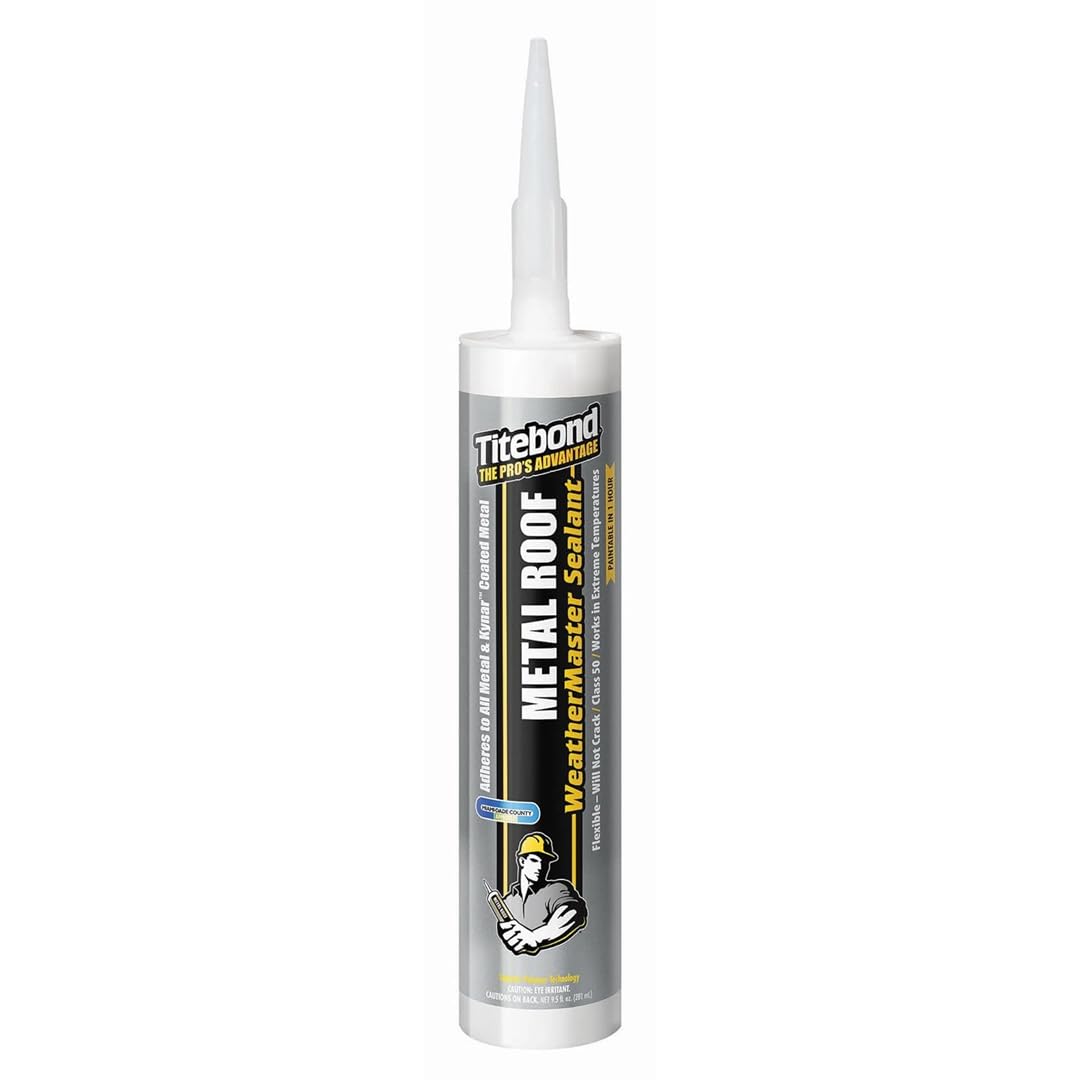Titebond WeatherMaster 62491 Sellador de polímero avanzado para techo de metal, color gris