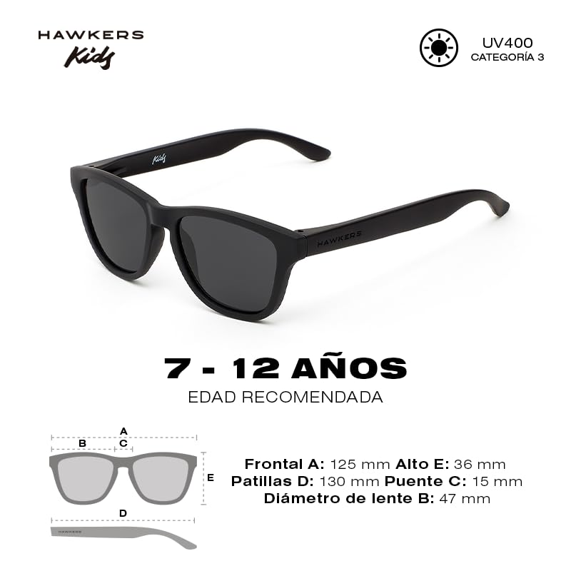 HAWKERS Lentes de Sol para Niños y Niñas para Hombre y Mujer