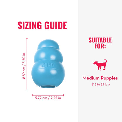 Kong juguete Interactivo clasico para cachorro rosa/azul mediano