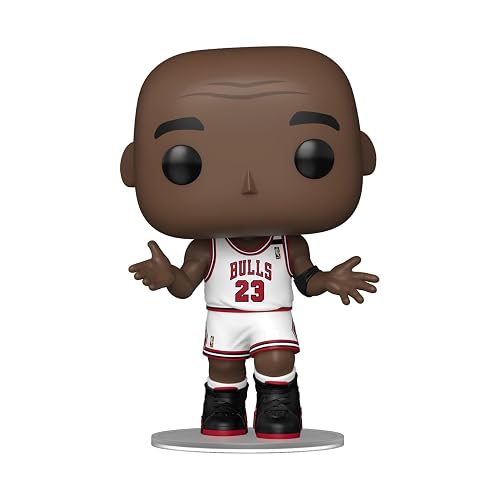 Funko Pop! NBA: Bulls - Michael Jordan (Shrug) | Mercancía Oficial - Figura de Vinilo Coleccionable para Decoración - Regalo de Cumpleaños para Fans