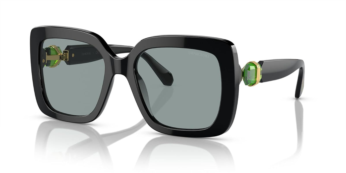 Swarovski 0SK6001 Gafas de Sol para Mujer, Forma Square Color Negro