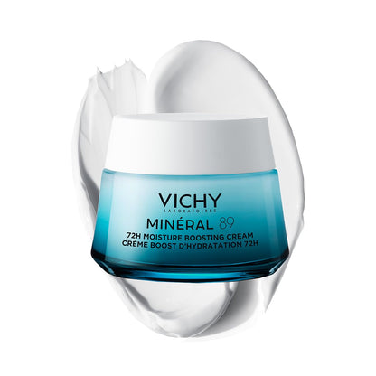 Vichy Minéral 89 Crema Hidratante Facial para Todo Tipo de Piel 50ml | Fortalece la Barrera Cutánea, Proporciona hasta 72h de Hidratación Intensa, con Ácido Hialurónico