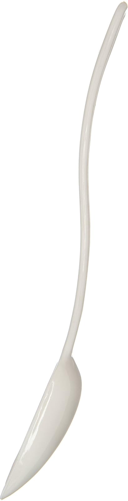 Carlisle 446002 Solid Spoon 0.5 oz, 8", White (Pack of 12)