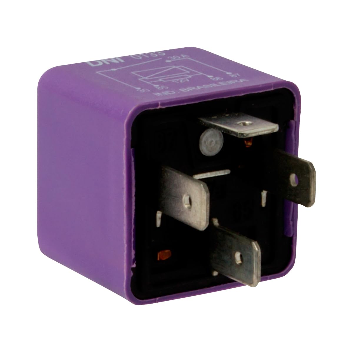 DNI Relevador de Bomba de Gasolina 30A 4 Terminales Morado para Cadillac/Zafira/Chevy/Corsa/Vectra/Aveo, RY-366