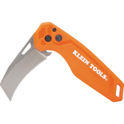 KLEIN TOOLS 44321 | Navaja Plegable Automática | Punta Hawkbill | Hoja 18cm | Lleva una navaja automática plegable de 18 cm con punta Hawkbill, práctica para tener a la mano durante el trabajo diario.