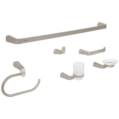 Foset Riviera RIA-7000N, Juego de accesorios para baño, satinado, 6 piezas - Satín