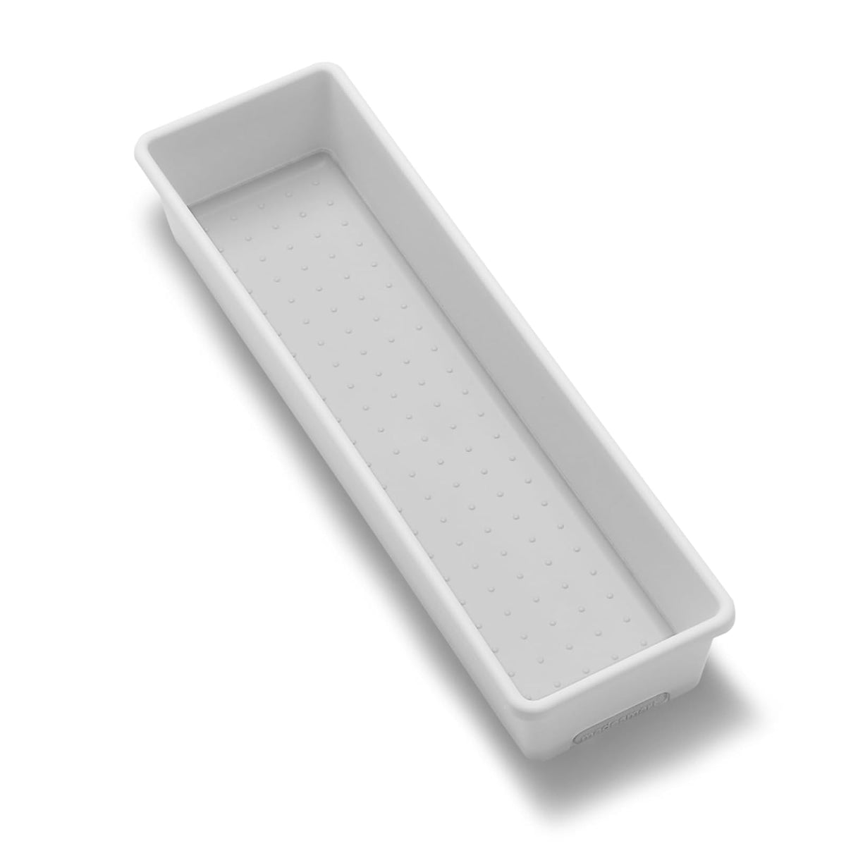 madesmart - Contenedor antimicrobiano clásico de 12 x 3 pulgadas, organizador de cajones, organización multiusos para el hogar, certificado por la EPA, color blanco