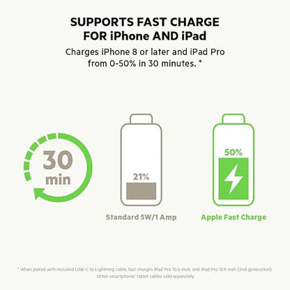 Belkin CCA003btBK Cargador para automóvil USB-C PD de 20W, Negro