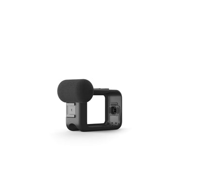 GoPro Media Mod (HERO13,HERO12, HERO11, HERO10 y HERO9) | Incluye parabrisas, hebilla de montaje vertical y tornillo de cabeza moleteada para grabación, audio y montaje