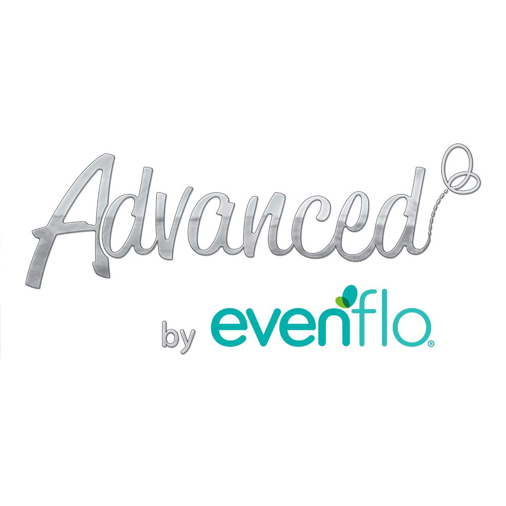 Evenflo Advanced Biberón de Vidrio Anticólicos, Cuello Estándar, Transparente, Silicón Libre de BPA, Flujo Medio, 210ml, 3+ Meses, 1 Pieza