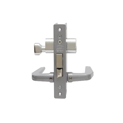 Phillips Cerradura Modelo Slim 549 Manija Delgada Perfil Aluminio Plata