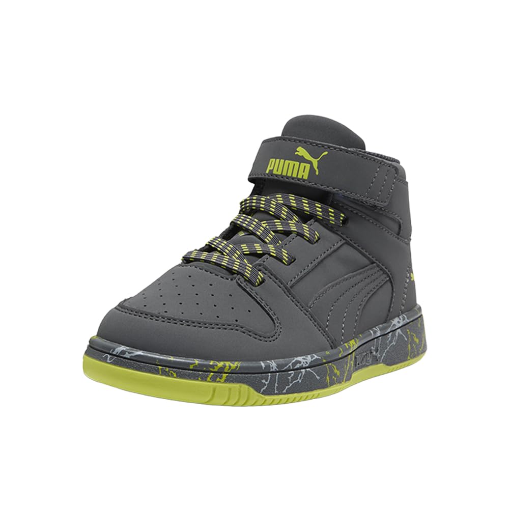 PUMA Rebound Layup Mid Hook and Loop Tenis para niños