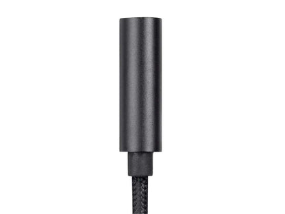 Monoprice Mono Mfi Certified Lightning to 3.5mm Audio Adapter - Black, Nylon Braided, Works with Any Apple Lightning Device