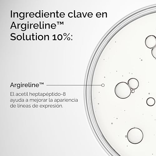 The Ordinary Argireline Solution 10% — Suero con peptidos similares al efecto Botox que ayuda a disminuir la formación de líneas de expresión, 30ml