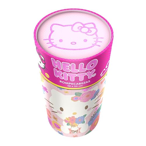 Rompecabezas Infantil Hello Kitty, 60 Piezas Cilindro