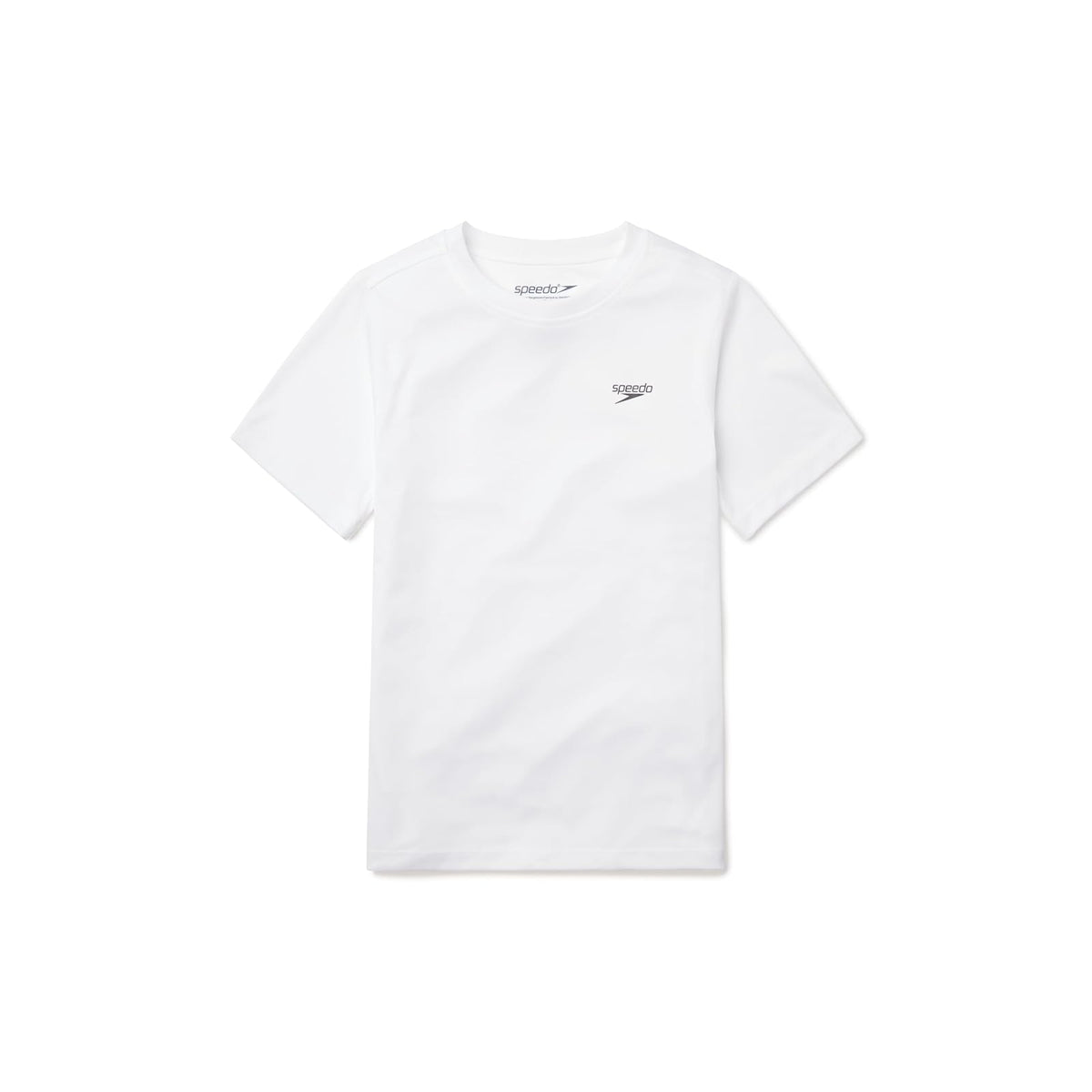 Speedo Camiseta de natación UV de Manga Corta con gráfico Camiseta de Surf para Niños - Blanco Basic - CH