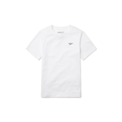 Speedo Camiseta de natación UV de Manga Corta con gráfico Camiseta de Surf para Niños - Blanco Basic - CH