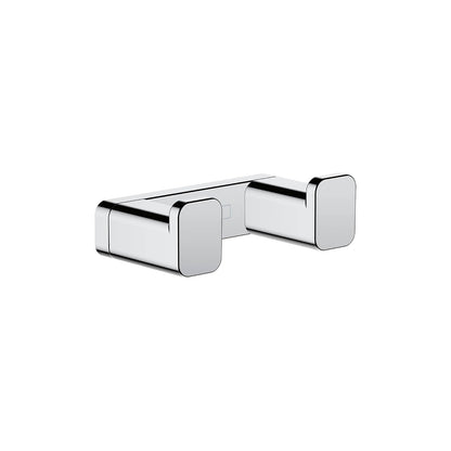 hansgrohe AddStoris - Gancho doble en cromo de 1 pulgada, accesorios en cromo, 41755000