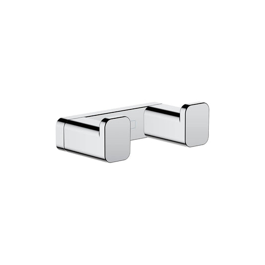 hansgrohe AddStoris - Gancho doble en cromo de 1 pulgada, accesorios en cromo, 41755000