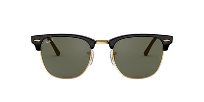 Lentes oscuros Rb3016 Clubmaster Square anteojos de sol, Ray-Ban, Mujer, Tortoise & Gold/Blue Flash, 51 mm