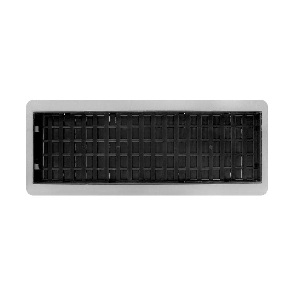 Decor Grates LAJH412-NKL Rejillas, 4x12, colección oriental, níquel cepillado