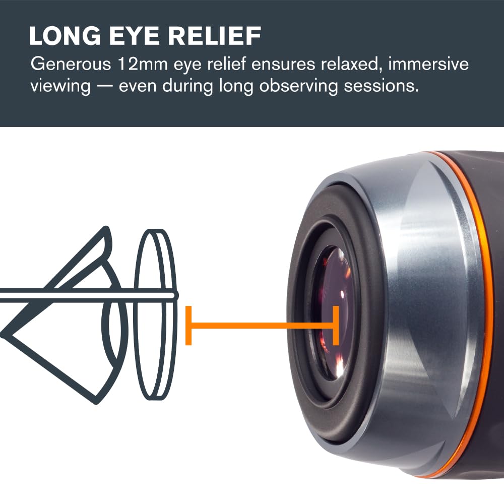 Celestron Luminos 7mm Eyepiece (Silver/Black)