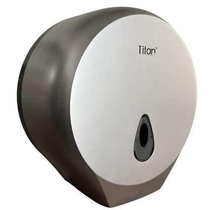 Titán Gustamar Dispensador de Papel Higiénico Institucional G-8002S, Color Silver