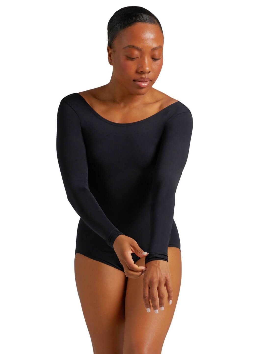 Capezio Leotardo de Manga Larga para mujer