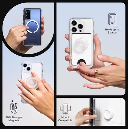 PopSockets - Agarre para teléfono MagSafe, Agarre y Soporte magnético Seguro para teléfono, Soporte Manos Libres, Compatible con Carga inalámbrica, Deadpool x Wolverine, Deadpool & Wolverine