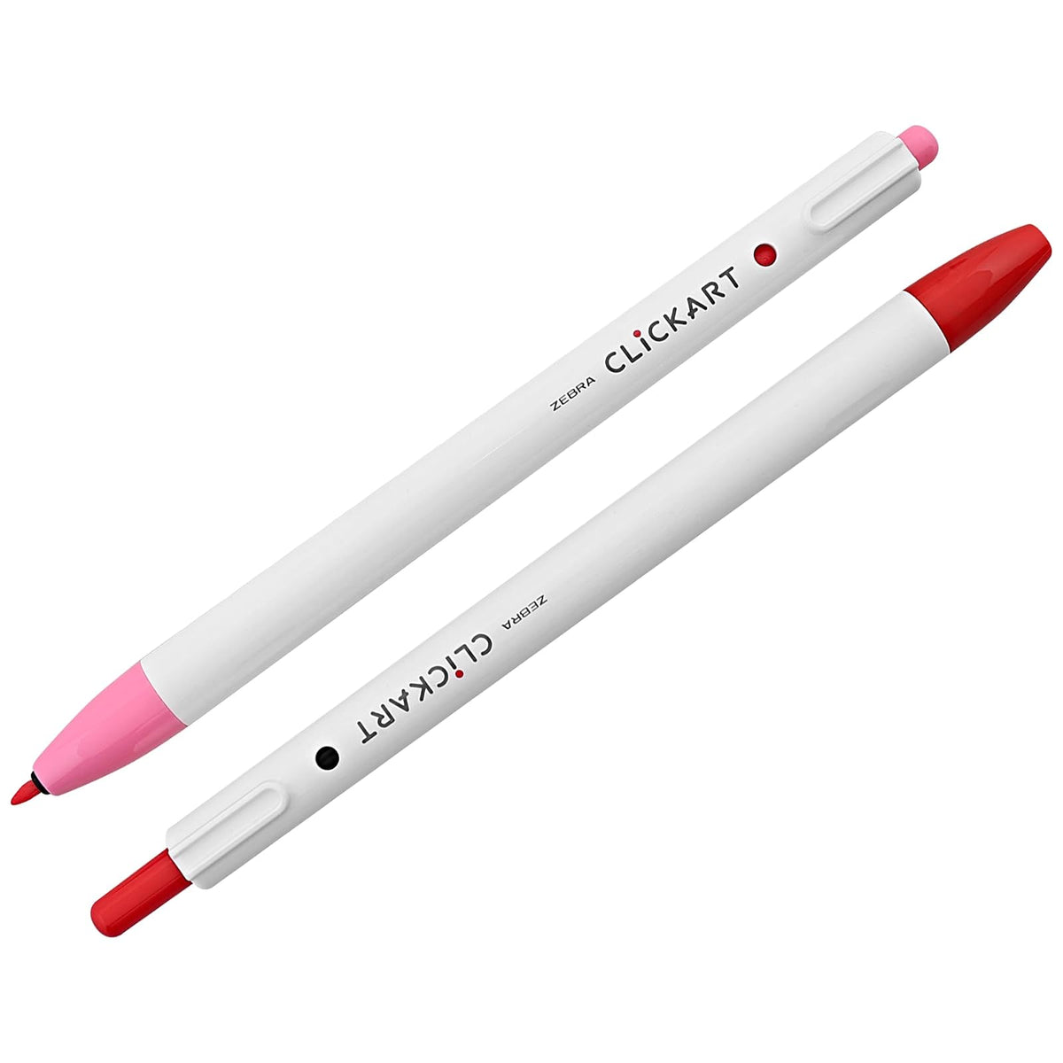 Zebra Marcador Retráctil Clickart 24 Piezas Tinta Anti-secado Punto Fino (VIVID)